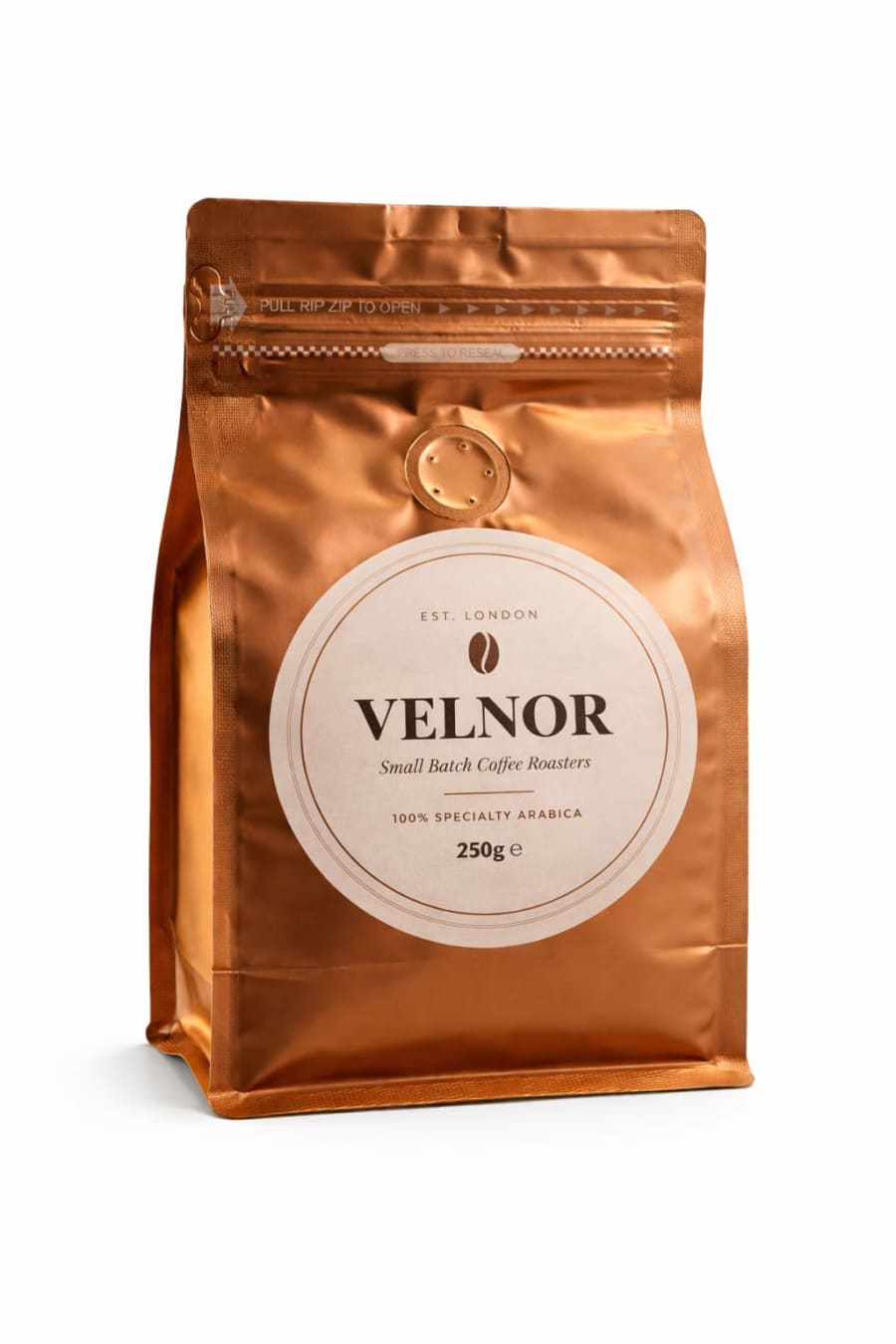 VELNOR House Coffee — whole bean, Colombia and Guatemala blend