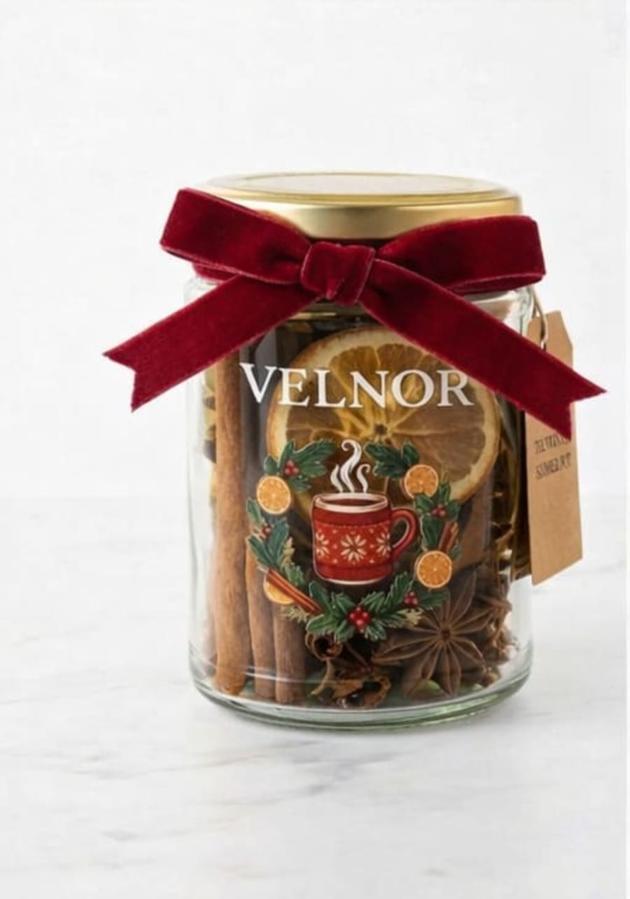 VELNOR Winter Simmer Pot — dried orange, cinnamon, star anise and hibiscus