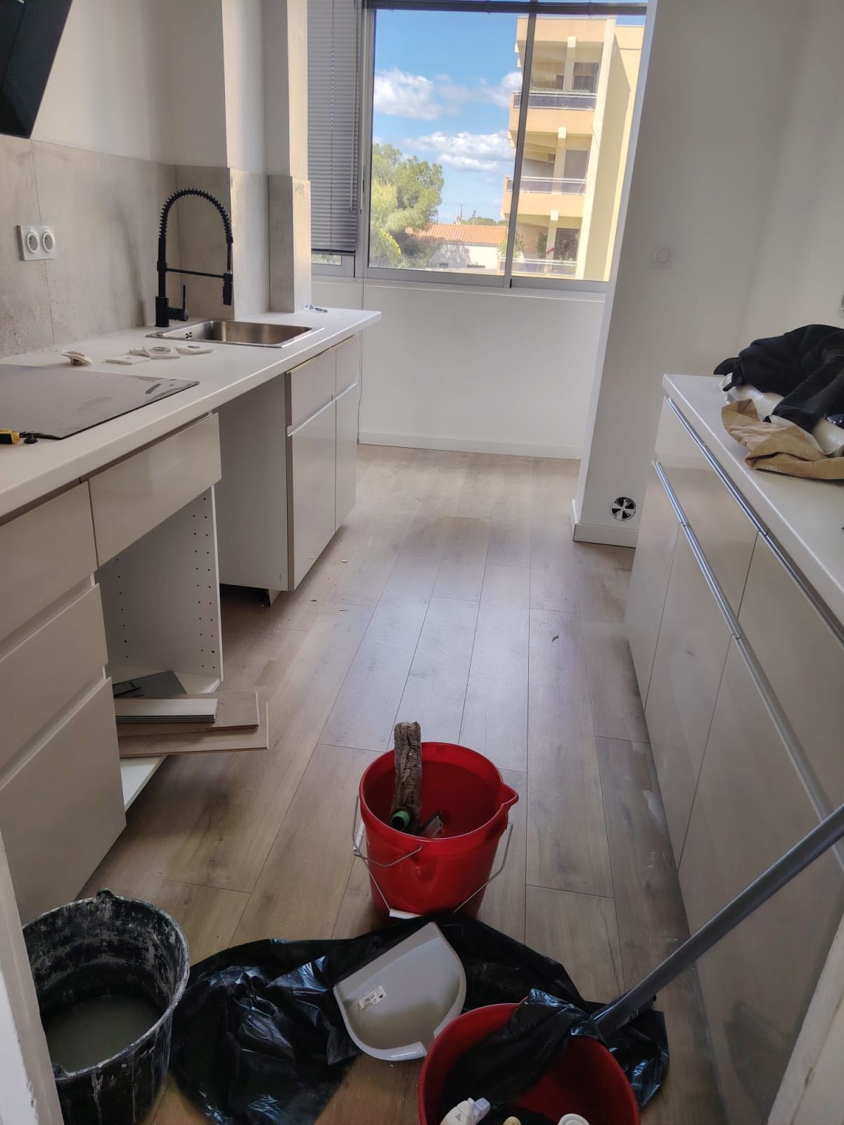 Cuisine remise en état après travaux à Marseille
