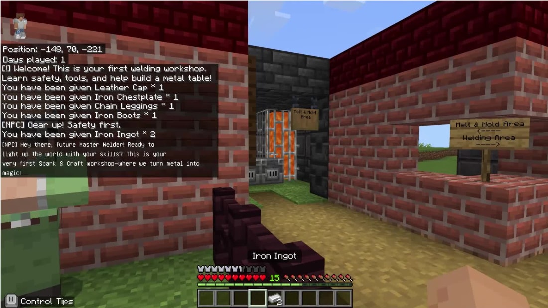 Minecraft Mode window screen 2