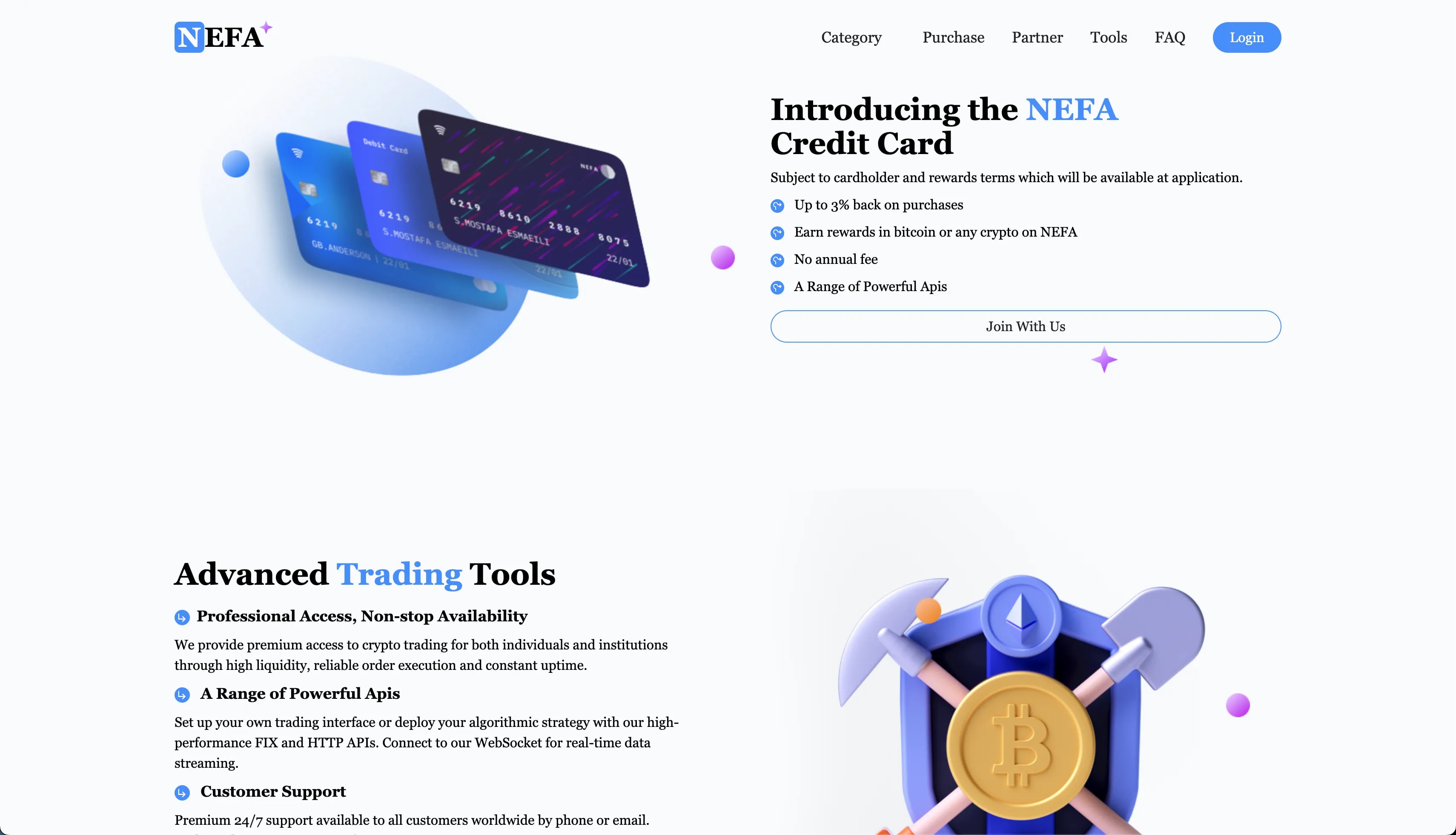 Crypto NEFA - Cryptocurrency Web Application