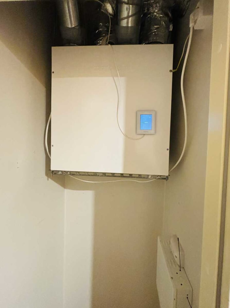 Komfovent ventilatsiooniseadme vahetus Vibu 3