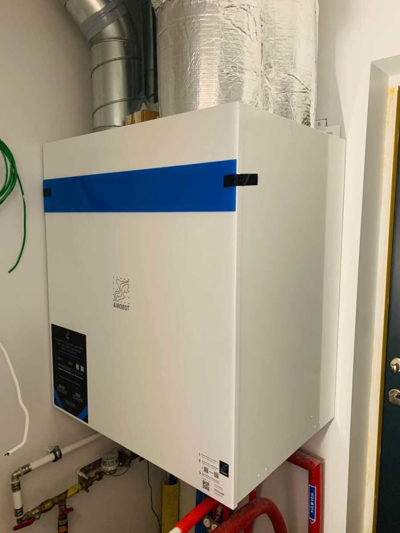 Ventilatsiooniseadme AIROBOT S1 paigaldus Laulasmaal.