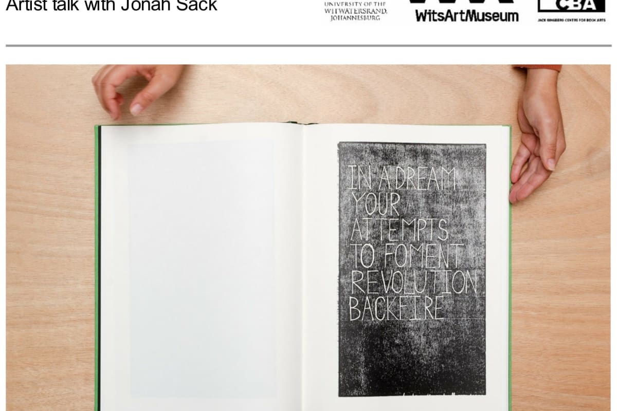 Artist Talk with Jonah Sack