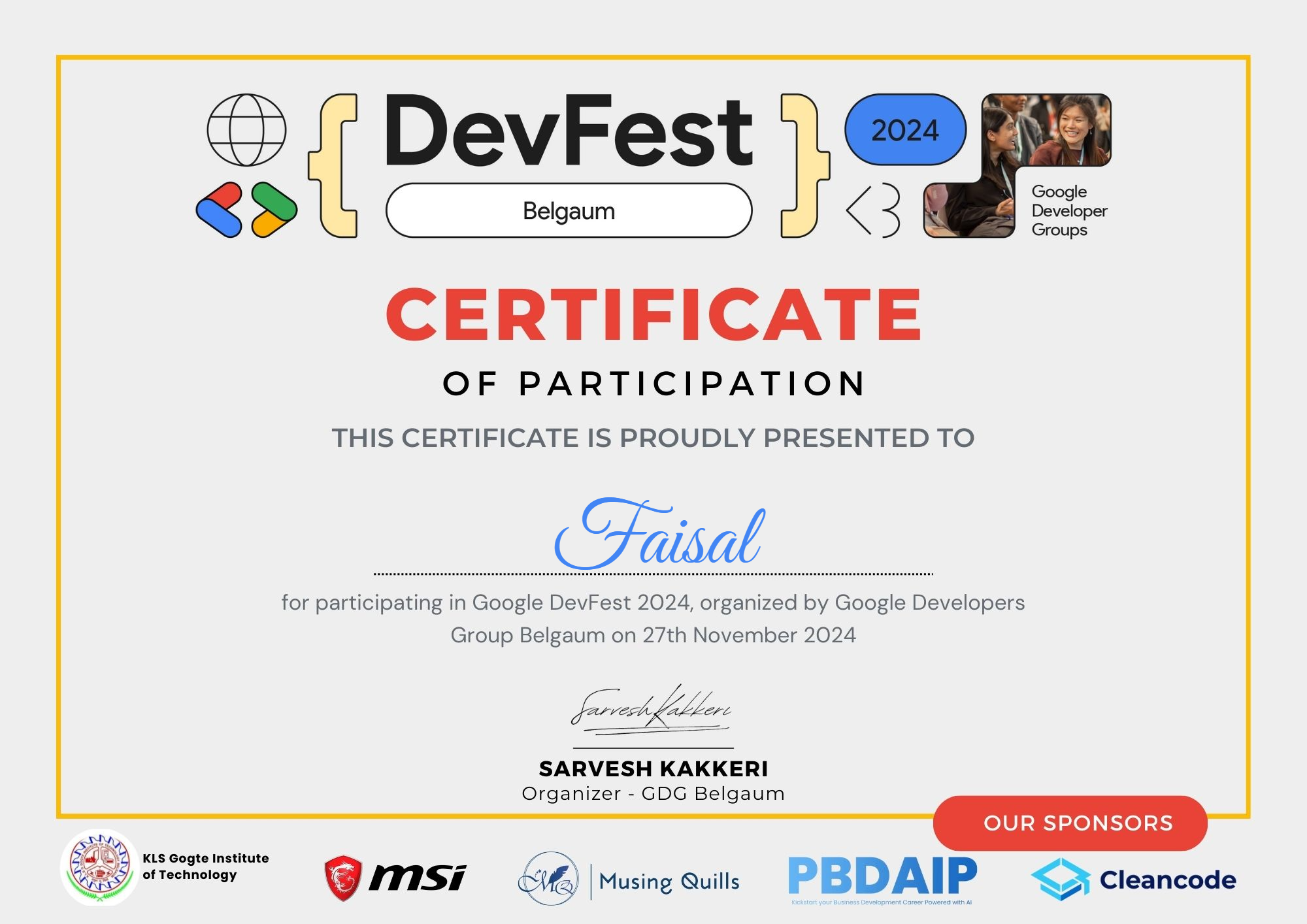 Certificate 7