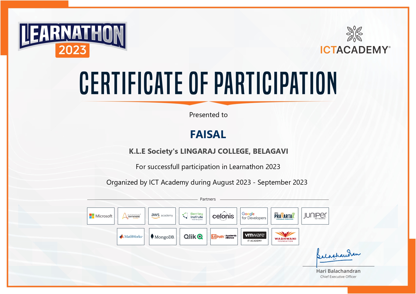 Certificate 1