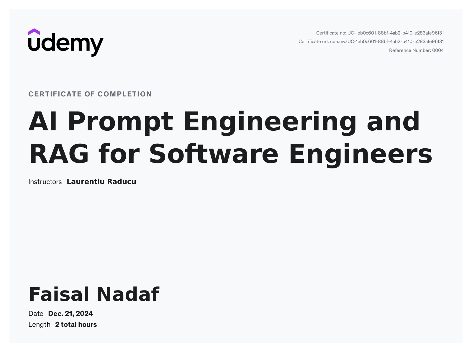 Certificate 4
