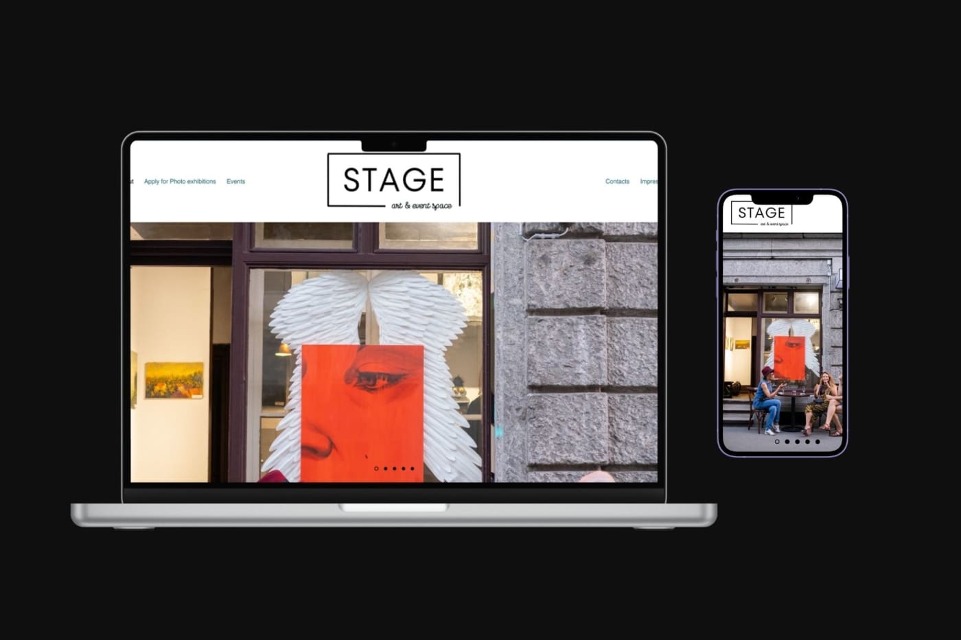 Stage Gallerie website design
