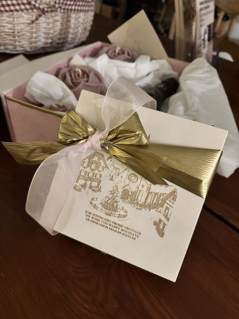 Gift box with ribbon