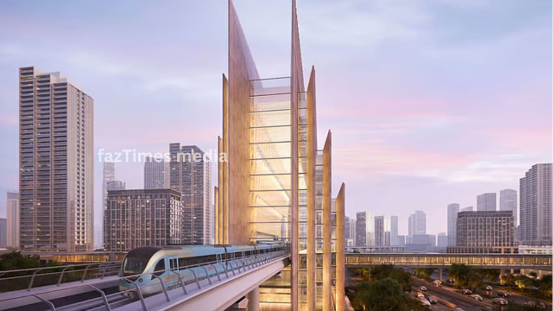 Dubai Unveils World's Tallest Metro Station on New Blue Line