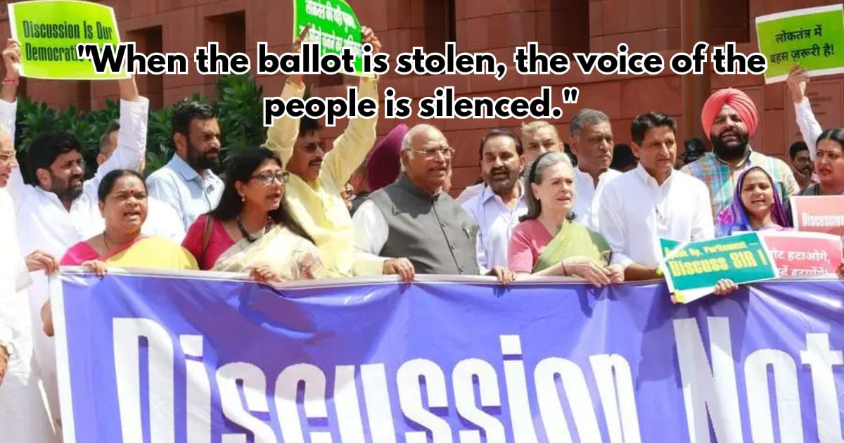 INDIA Bloc MPs to March to ECI on Monday Over "Vote Chori" & Voter Fraud