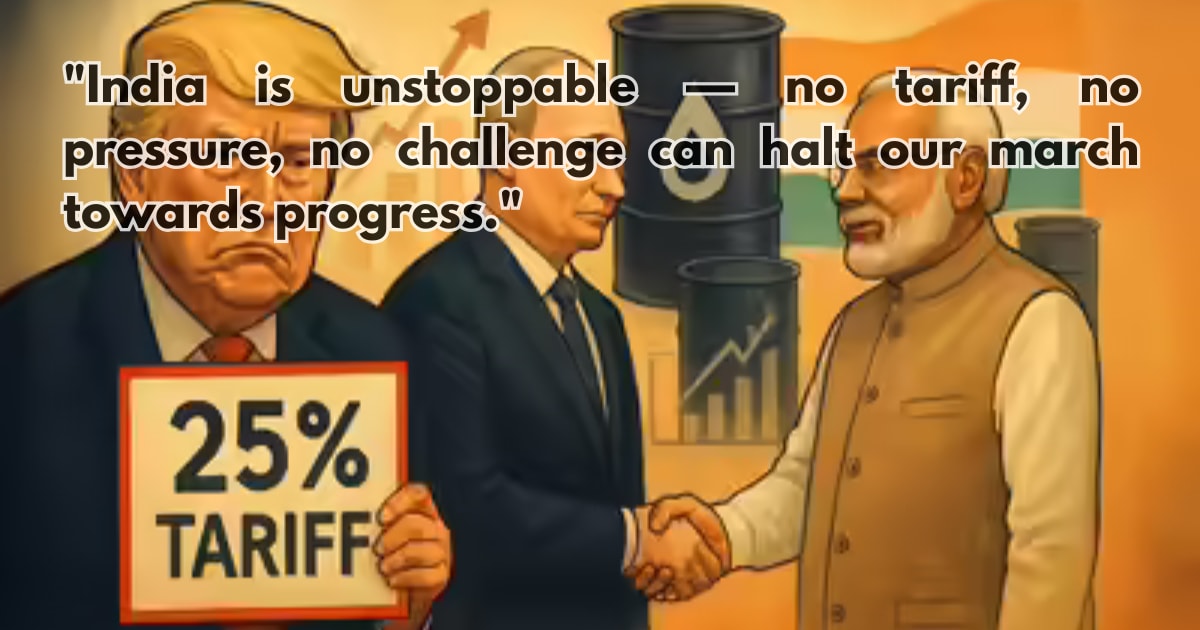PM Modi: India is 'Unstoppable' Amid US Tariff Tensions