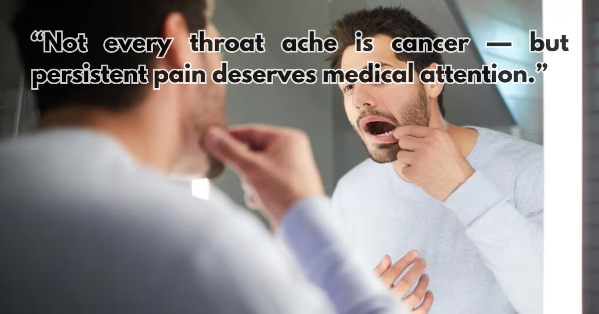 Is Throat Discomfort a Sign of Cancer? Doctor Explains