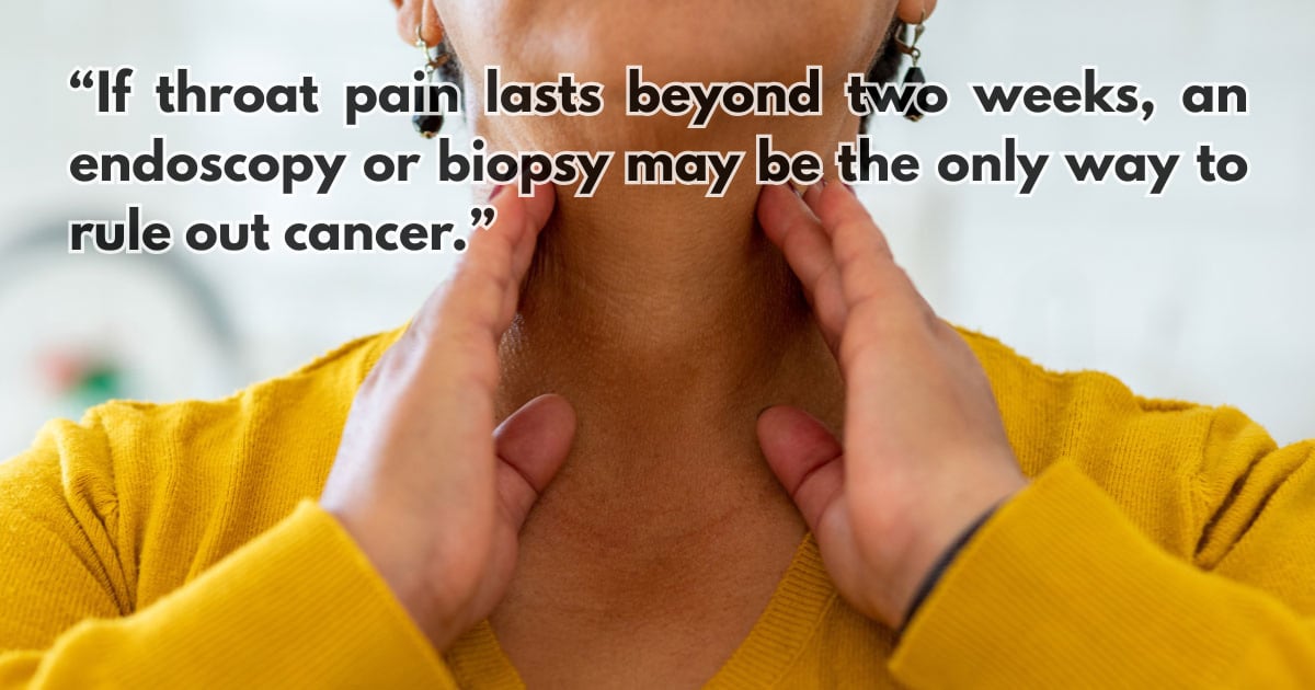 Is Throat Discomfort a Sign of Cancer? Doctor Explains