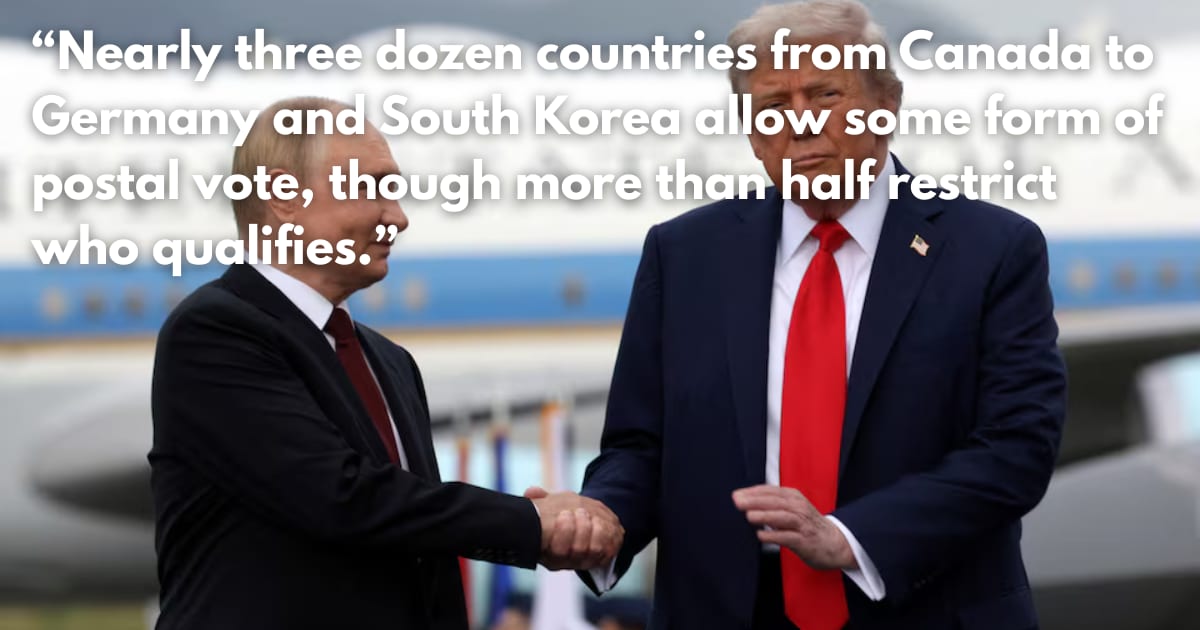 Trump Claims Putin Agrees: Mail-In Voting is 'Rigged'