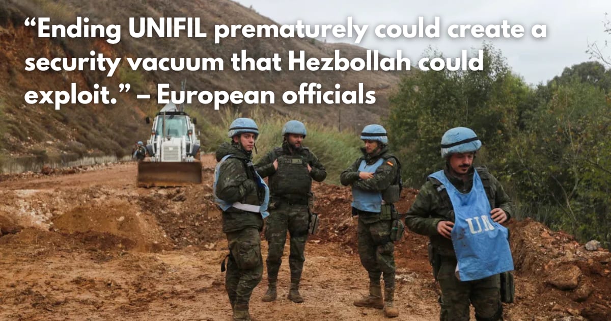 Europe Opposes US Plan to Cut UN Peacekeepers in Lebanon