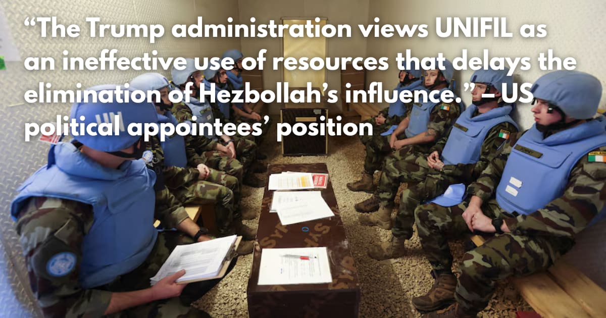 Europe Opposes US Plan to Cut UN Peacekeepers in Lebanon