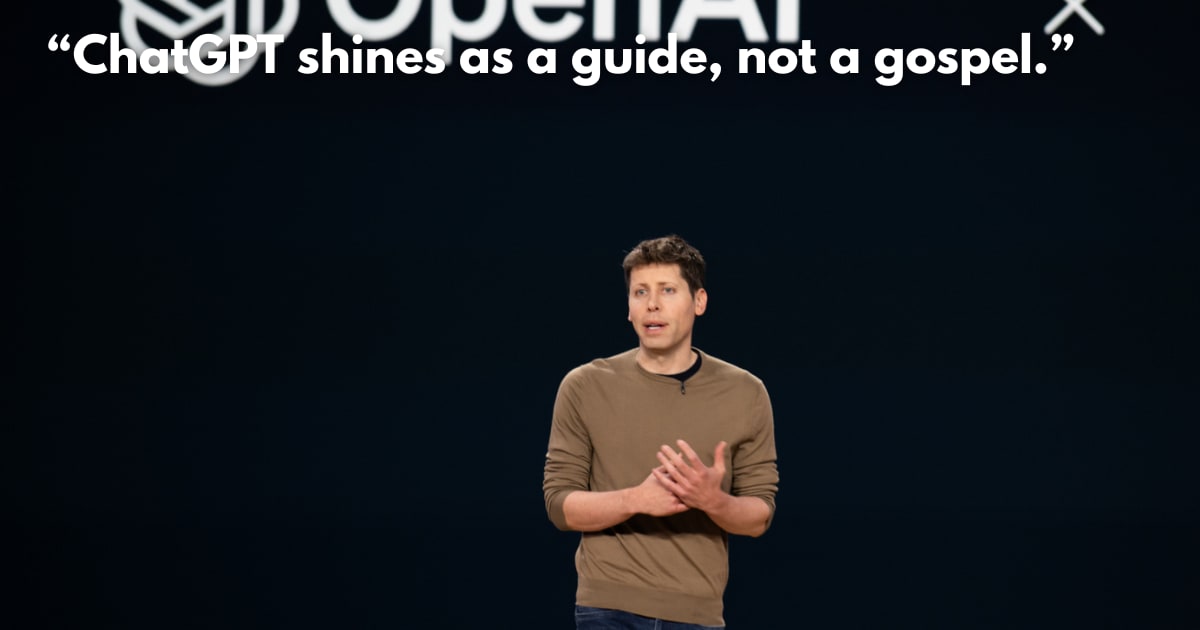 ChatGPT is Prone to Errors: Use as 'Second Opinion,' Says OpenAI