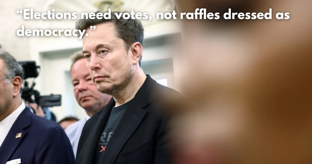 Elon Musk Must Face Lawsuit Over $1M 'Election Lottery'