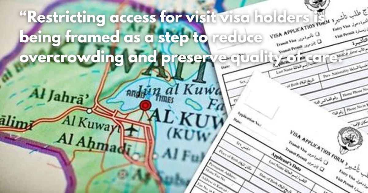 Kuwait Bans Public Healthcare for Visit Visa Holders
