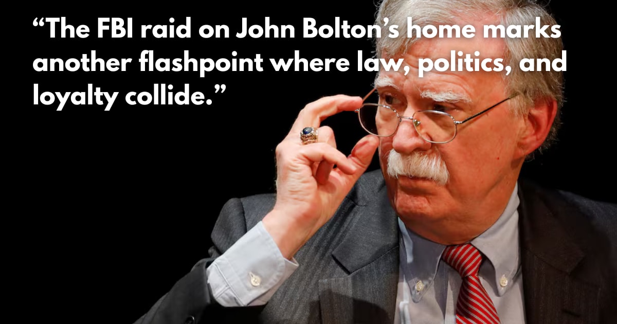 FBI Raids Trump Critic John Bolton's Home: What We Know?