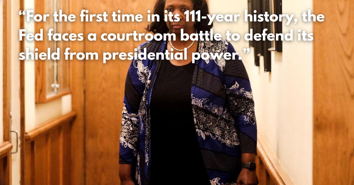 Fed Governor Lisa Cook to Sue Trump Over Firing