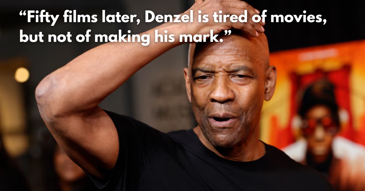 Denzel Washington Says He No Longer Watches Movies