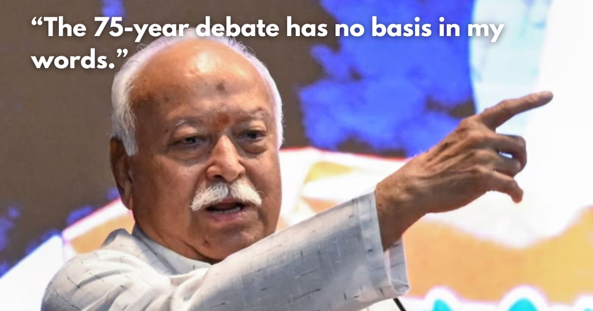 RSS Chief Mohan Bhagwat Clarifies Stance on Retirement at 75