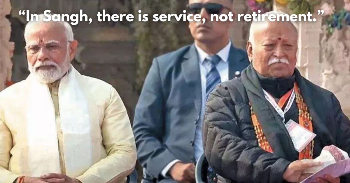 RSS Chief Mohan Bhagwat Clarifies Stance on Retirement at 75