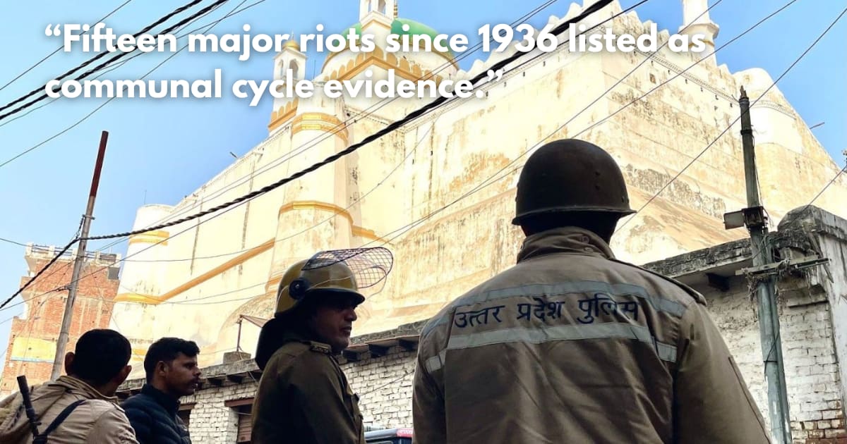 Sambhal Probe Report: Hindu Population Decline & Muslim Encroachment