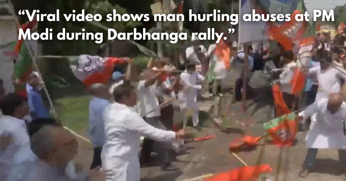 BJP-Congress Workers Clash in Patna Over Abuse of PM Modi