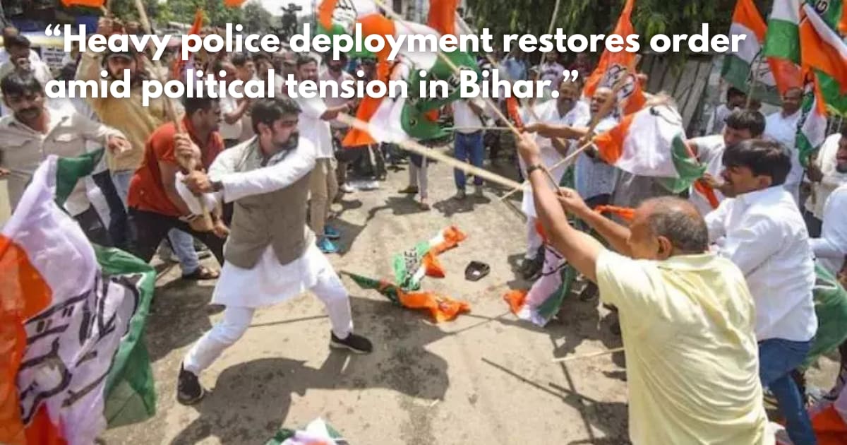 BJP-Congress Workers Clash in Patna Over Abuse of PM Modi