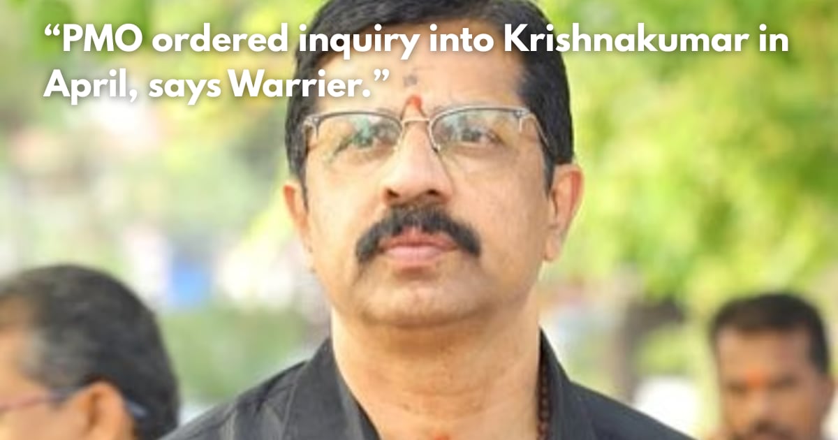 Ex-BJP Leader Accuses Kerala's Krishnakumar of Lying in Affidavits