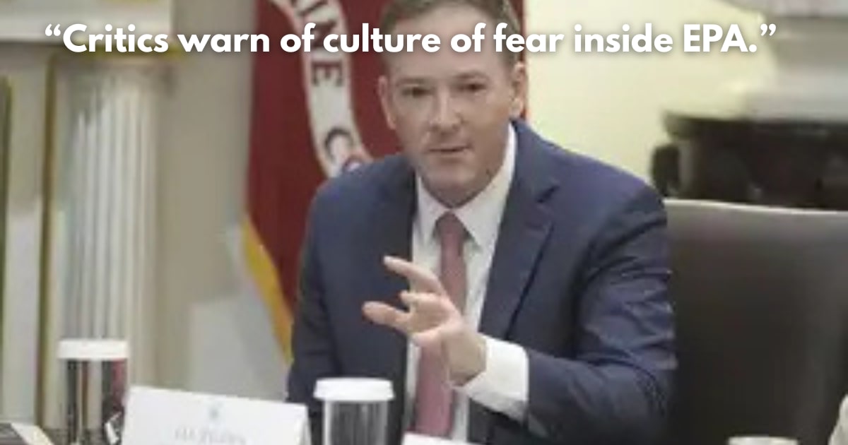 EPA Fires Employees Who Criticized Trump Admin in Letter