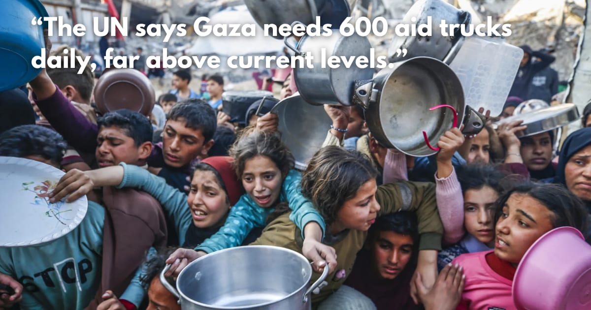 Israel to Slow or Halt Aid to Gaza Amid Famine Warnings