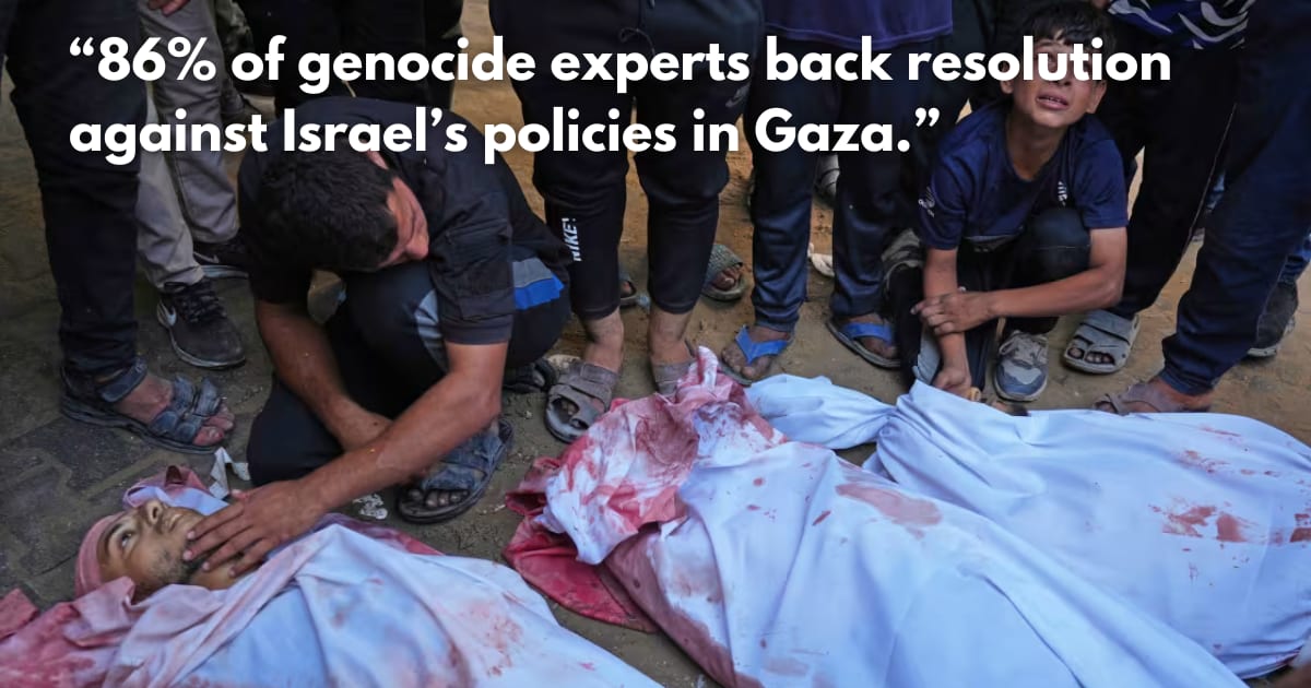 Genocide Scholars: Israel's Actions in Gaza Meet Legal Definition