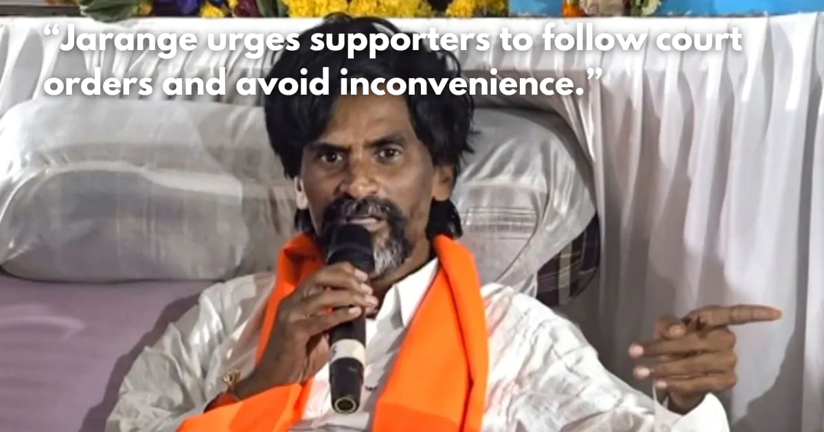 Jarange's Maratha Quota Fast: Police Order Protesters to Vacate Azad Maidan