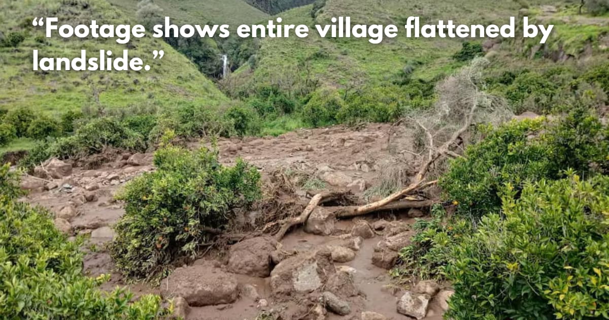 Deadly Landslide in Sudan Kills 1,000, Wipes Out Village