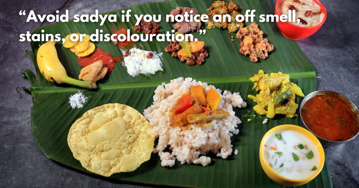 Is Your Ready-Made Onam Sadya Safe? Food Safety Checks