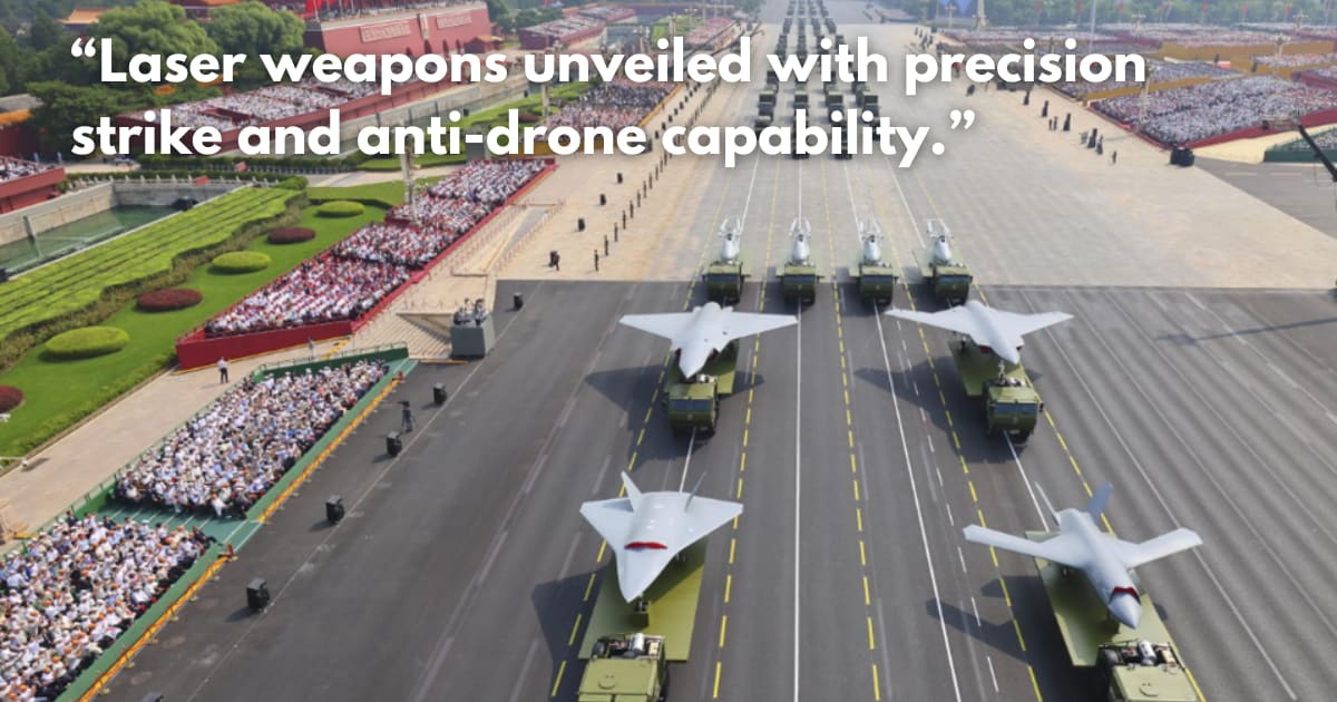 AI, Lasers, & Drones: China's Tech at its Military Parade