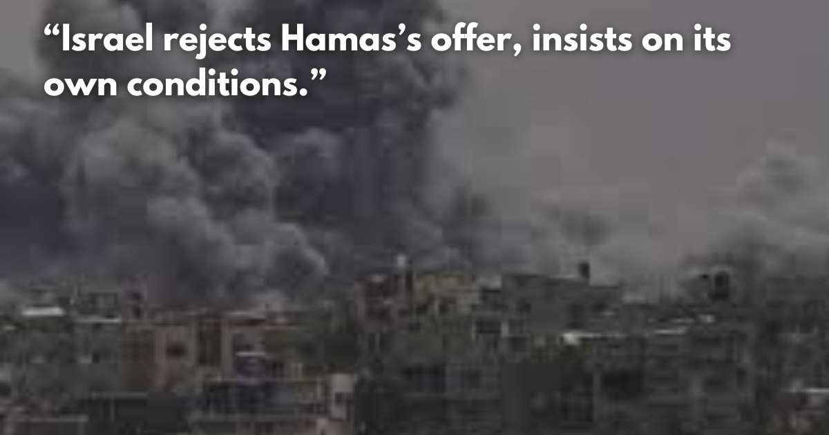 Hamas Offers Truce Deal as Israel Pounds Gaza City
