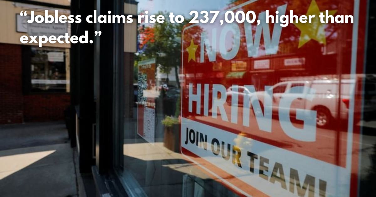 US Labor Market: Jobless Claims Rise, Hiring Slows