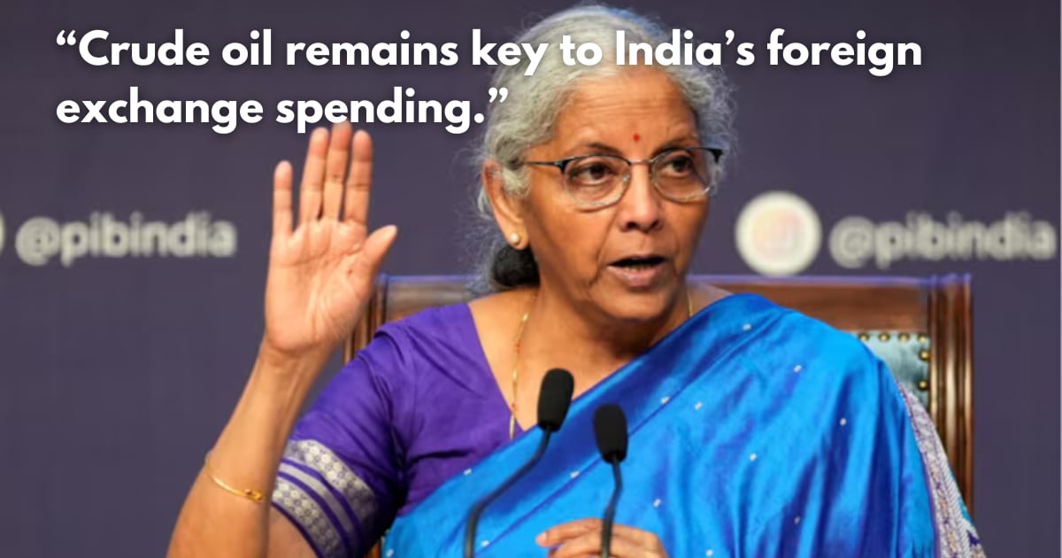 India to Continue Russian Oil Imports, Says FM Nirmala Sitharaman