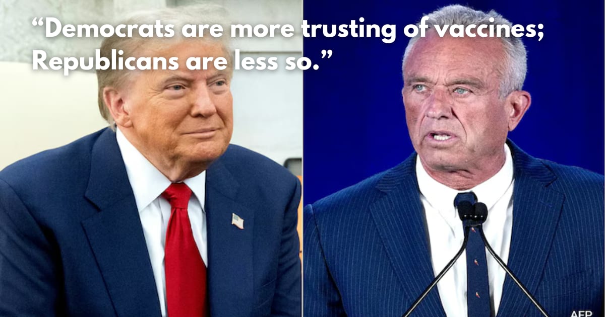 Trump Breaks from Base, Backs Kennedy on Vaccines