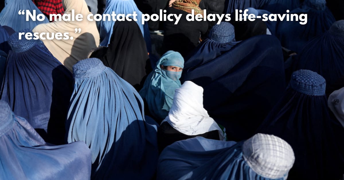 Taliban's Gender Rules Delay Medical Aid to Women in Afghan Quake Zones