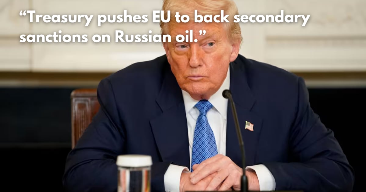 Trump Signals New Sanctions on Russia to End War in Ukraine