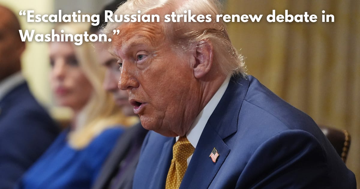 Trump Signals New Sanctions on Russia to End War in Ukraine