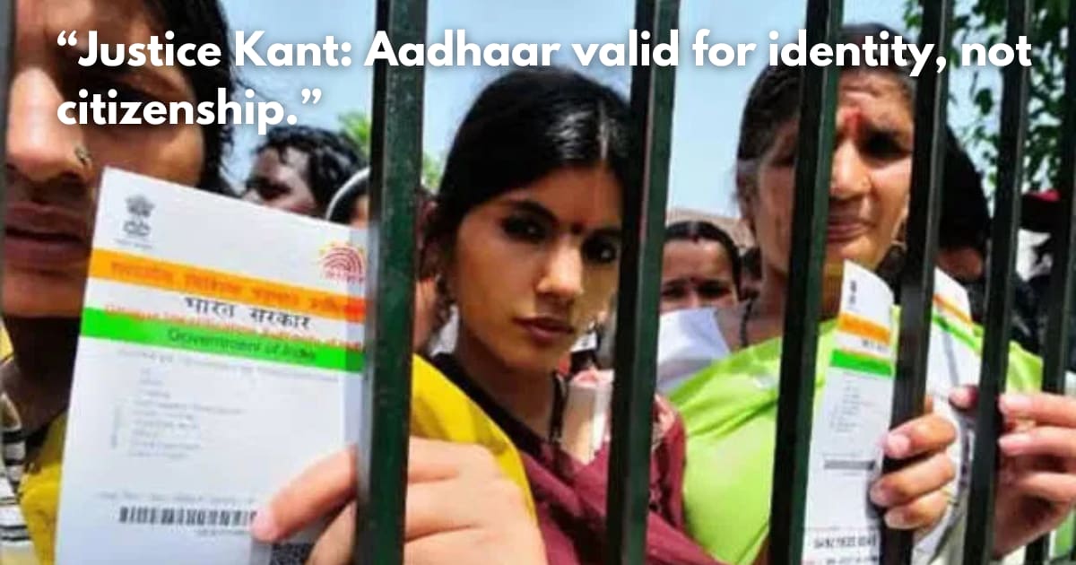 SC Orders ECI to Accept Aadhaar as Voter ID, Not Citizenship Proof