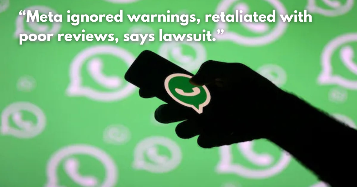 Former WhatsApp Security Head Sues Meta Over Alleged Flaws