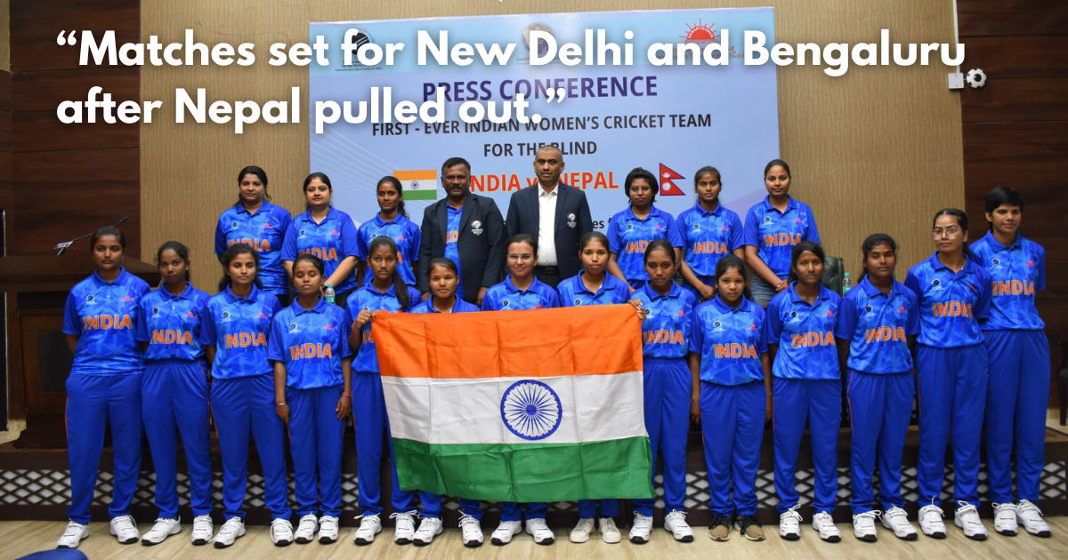 India Announces First-Ever Women's Blind T20 World Cup Squad